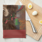 American Cocker Spaniel  Geschirrtuch (Viertel Falte)