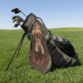 American Cocker Spaniel  Golfhandtuch (Gras)