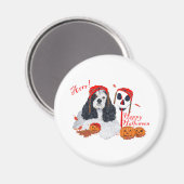 American Cocker Spaniel Halloween Magnet (Vorderseite/Rückseite)