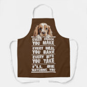 American Cocker Spaniel Hund jeden Snack, den Sie Schürze (Vorderseite)