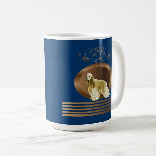 American Cocker Spaniel Kaffeetasse (VorderseiteRechts)