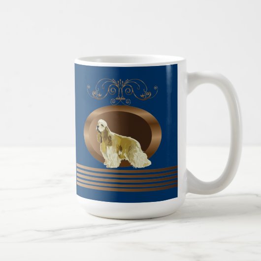 American Cocker Spaniel Kaffeetasse (Rechts)