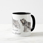 American Cocker Spaniel Keramik Tasse (VorderseiteRechts)