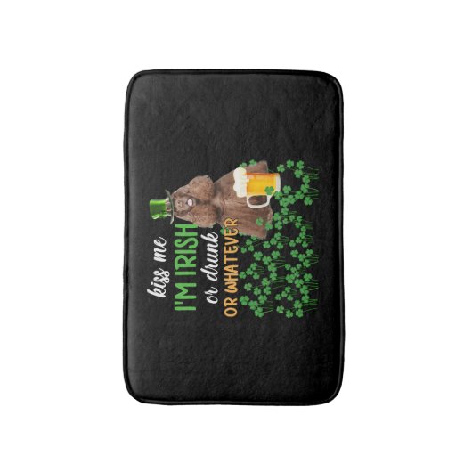 American Cocker Spaniel Kiss Me Ich bin irisch ode Badematte (Vorderseite Vertikal)