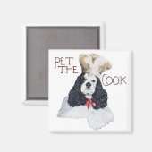 American Cocker Spaniel Koch Magnet (Vorderseite/Rückseite)