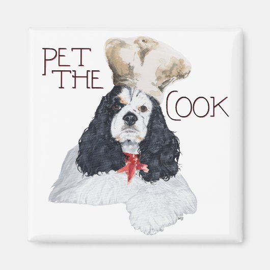 American Cocker Spaniel Koch Magnet (Vorne)