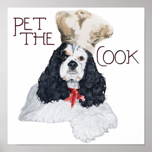 American Cocker Spaniel Koch Poster (Vorne)