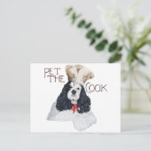 American Cocker Spaniel Koch Postkarte (Stehend Vorderseite)