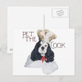 American Cocker Spaniel Koch Postkarte (Vorne/Hinten)