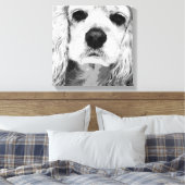 American Cocker Spaniel Leinwanddruck (Insitu (Schlafzimmer))