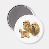 American Cocker Spaniel Magnet (Vorderseite/Rückseite)