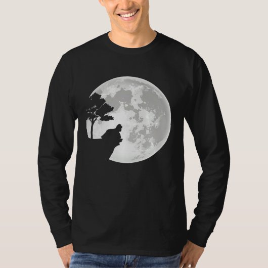 American Cocker Spaniel Moon Halloween Costume T-Shirt (Vorderseite)
