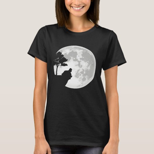 American Cocker Spaniel Moon Halloween Costume T-Shirt (Vorderseite)