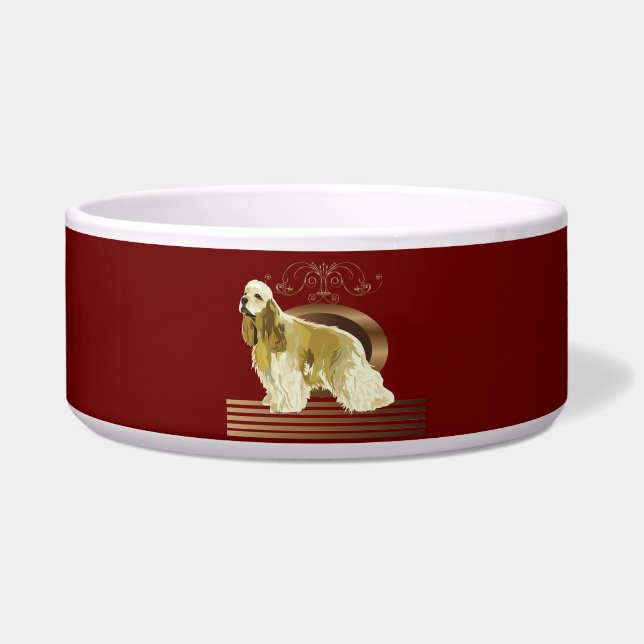 American Cocker Spaniel Napf (Vorderseite)