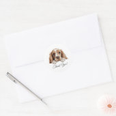 American Cocker Spaniel Niedlich Dog Danke Runder Aufkleber (Umschlag)