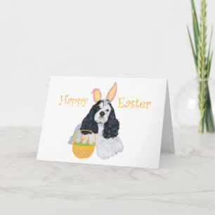 American Cocker Spaniel Ostern Feiertagskarte