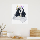 American Cocker Spaniel Party Animal Poster (Küche)