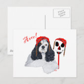 American Cocker Spaniel Pirate Postkarte (Vorne/Hinten)