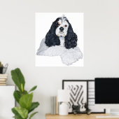 American Cocker Spaniel Poster (Heimbüro)