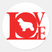 American Cocker Spaniel Runder Aufkleber (Vorderseite)