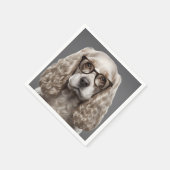 American Cocker Spaniel Serviette (Ecke)