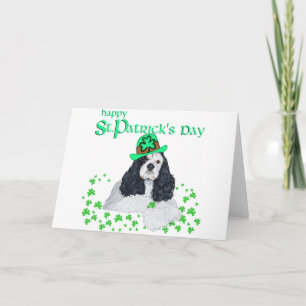 American Cocker Spaniel St. Patrick's Day Karte