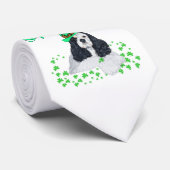 American Cocker Spaniel St. Patrick's Day Krawatte (Gerollt)