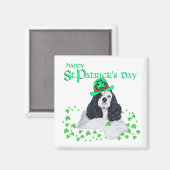 American Cocker Spaniel St. Patrick's Day Magnet (Vorderseite/Rückseite)