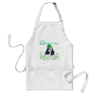 American Cocker Spaniel St. Patrick's Day Schürze