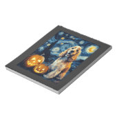 American Cocker Spaniel Süßer Hund Halloween Jack Notizblock (Rotiert)