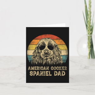 American Cocker Spaniel Vater Hunde Liebhaber Vate Karte