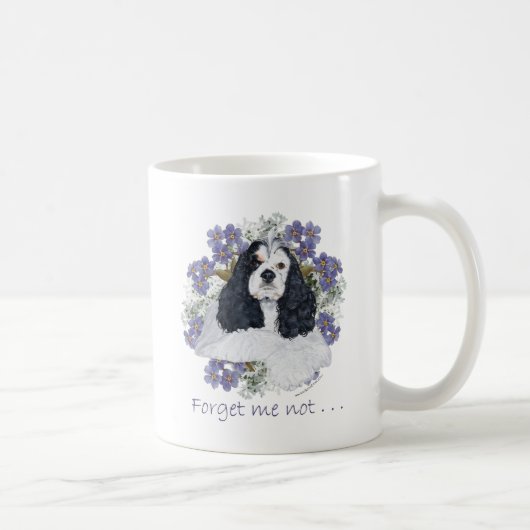American Cocker Spaniel vergessen mich nicht Kaffeetasse (Rechts)