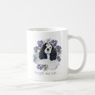 American Cocker Spaniel Vergissmeinnicht Kaffeetasse