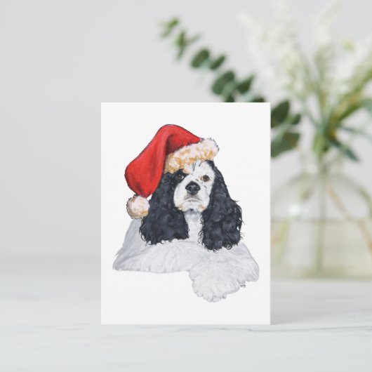 American Cocker Spaniel Weihnachten (Stehend Vorderseite)