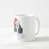 American Cocker Spaniel Weihnachten Kaffeetasse (VorderseiteRechts)