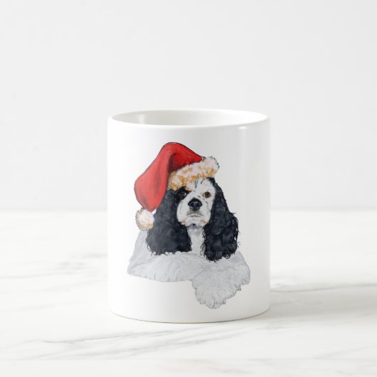 American Cocker Spaniel Weihnachten Kaffeetasse (Mittel)
