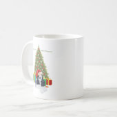 American Cocker Spaniel Weihnachten Kaffeetasse (Vorderseite Links)