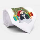 American Cocker Spaniel Weihnachten Krawatte (Gerollt)