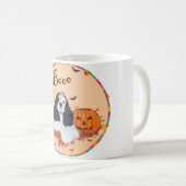 American Cocker Spanisch Halloween Kaffeetasse (VorderseiteRechts)