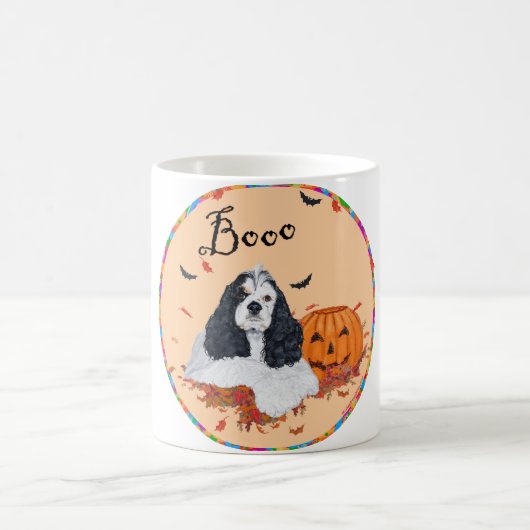 American Cocker Spanisch Halloween Kaffeetasse (Mittel)