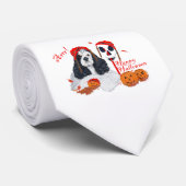 American Cocker Spanisch Halloween Krawatte (Gerollt)