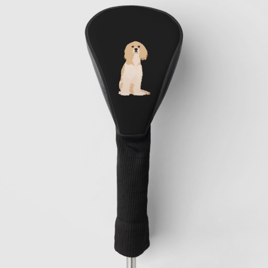 American Cocker Spanische Illustration! Golf Headcover (Vorderseite)