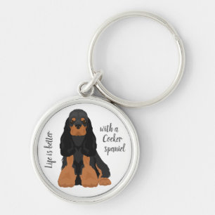 American Cocker Spanischer Hund Schlüsselanhänger