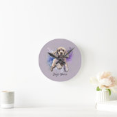 American Cocker Spanischer Welpe Runde Wanduhr (Zuhause)