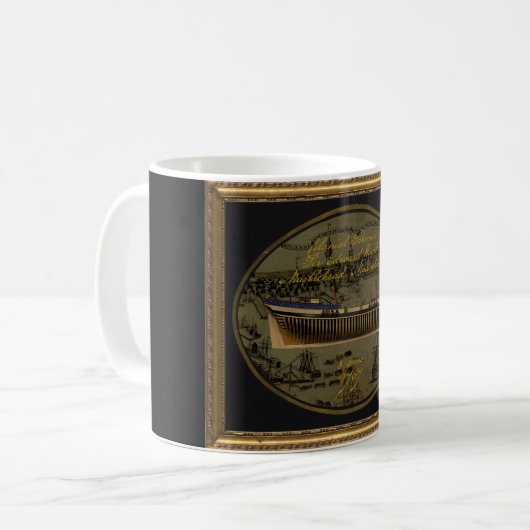 American Colonial Schooner Sir Edward Hawke Kaffeetasse (Vorderseite Links)