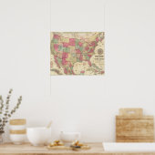 American Continent United States Poster (Küche)