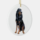 American Coon Hound - Black and Tan Keramikornament (Rechts)