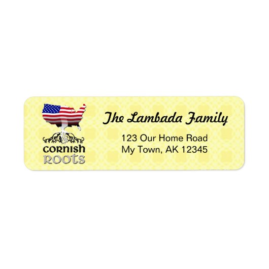 American Cornish Roots Address Labels (Vorne)