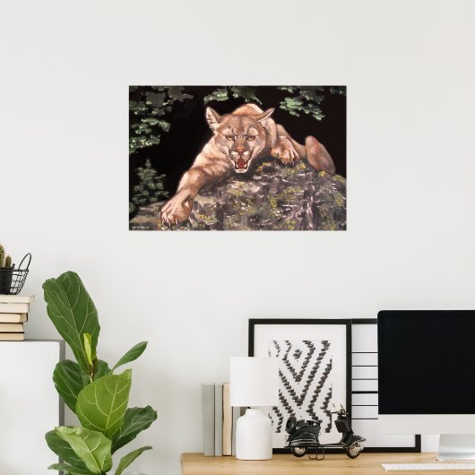 American Cougar Poster (Heimbüro)