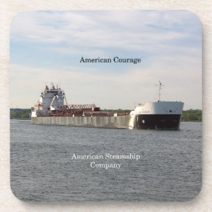 American Courage Set von 6 harten Kunststoff-Unter Untersetzer